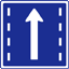 進行方向別通行区分の標識「直進通行の区分」 仮免･本免･学科試験の豆知識