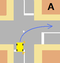 交差点の右折方法Ａ ペーパードライバー運転初心者に役立つ運転の豆知識
