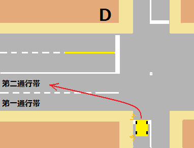 複数車線の交差点で分かりにくい左折方法Ｄ ペーパードライバー運転初心者に役立つ運転の豆知識